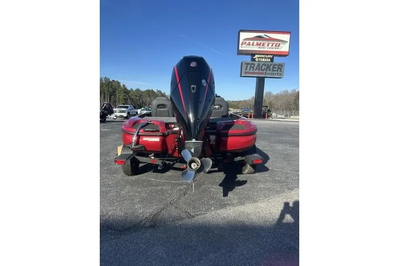 Slide: The Image of 2026 Nitro Z18 Pro boat with outboard motor at Palmetto Boat Center. - 6