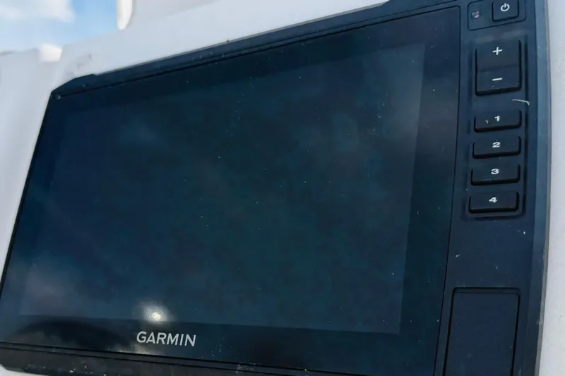Slide: The Image of Garmin navigation system on 2012 Tidewater 180 CC Adventure boat. - 6