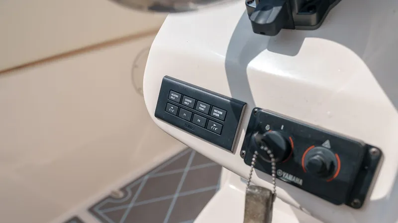 Slide: The Image of Control panel of Grady-White Canyon 306 boat, 2022 model. - 21