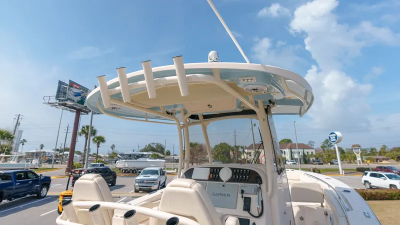 Slide: The Image of 2022 Grady-White Canyon 306 boat with modern electronics. - 29