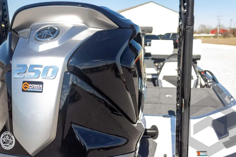 Slide: The Image of 2026 Vexus VXs20 boat with powerful 250 engine, featuring sleek design and advanced technology. - 20