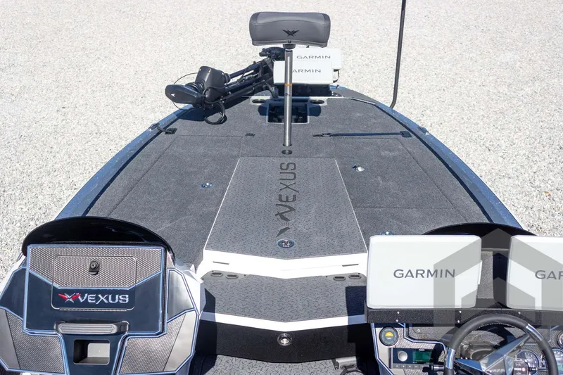 Slide: The Image of 2026 Vexus VXs20 boat interior with Garmin electronics and spacious deck. - 27
