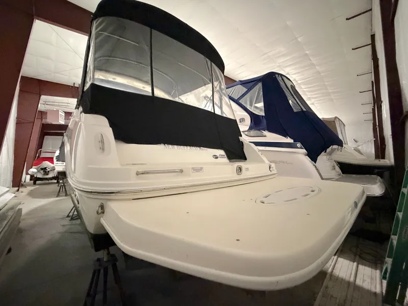 Slide: The Image of 2012 Sea Ray Sundancer 280 in storage facility, rear view. - 4