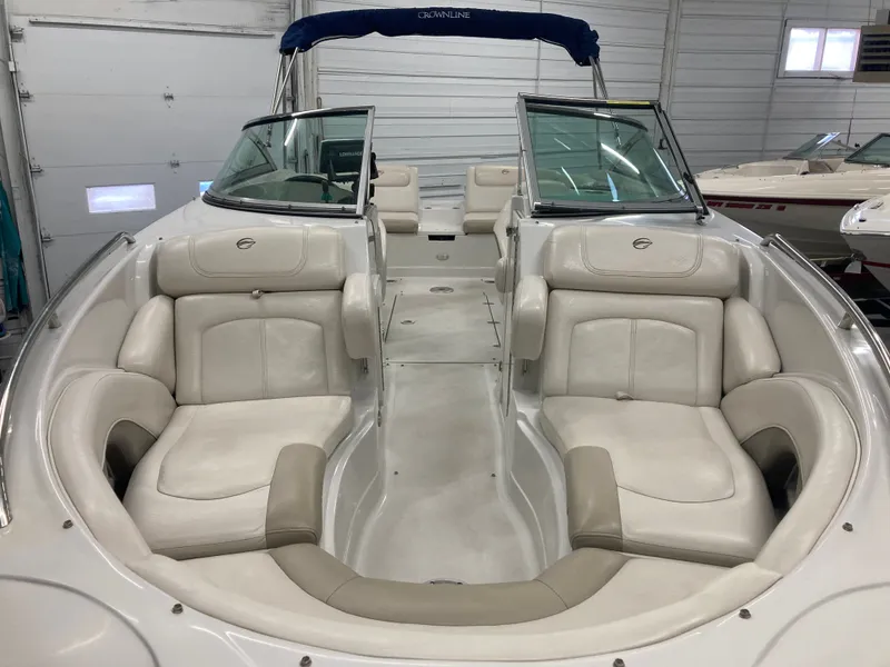 Slide: The Image of Interior view of a 2009 Crownline 240LS Bowrider boat. - 10