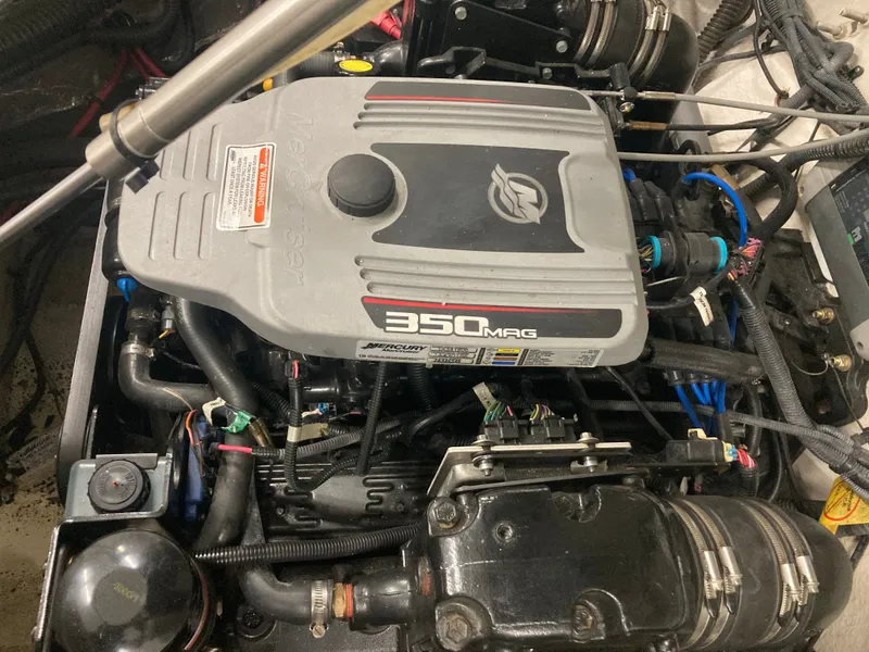 Slide: The Image of Engine of 2009 Crownline 240LS Bowrider with 350 MAG. - 16