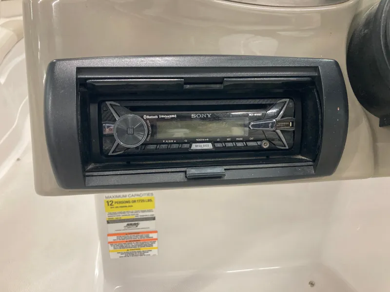 Slide: The Image of Sony car stereo in a 2009 Crownline 240LS Bowrider. - 22