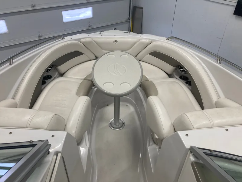 Slide: The Image of Interior of 2009 Crownline 240LS Bowrider with table. - 29