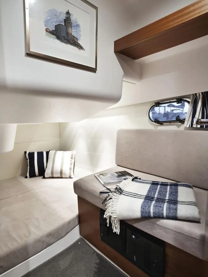 Slide: The Image of Interior of Nimbus 365 Coupe 2027 with cozy seating area. - 6