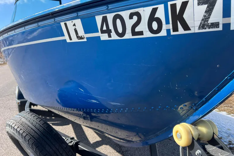 Slide: The Image of Blue 2020 Lund 1675 Adventure Sport boat on trailer, registration IL 4026 KZ. - 50