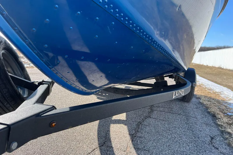 Slide: The Image of 2020 Lund 1675 Adventure Sport boat on trailer, close-up view. - 53