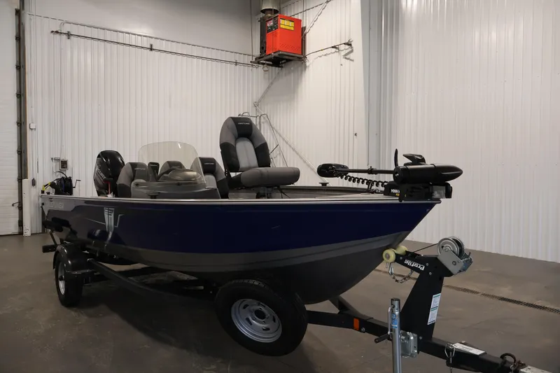 Slide: The Image of 2019 Crestliner 1800 Kodiak SC fishing boat in indoor storage. - 3