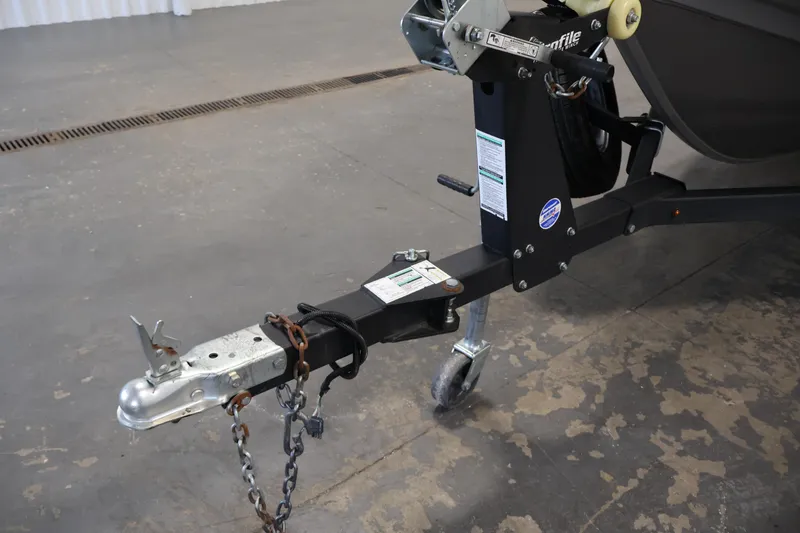 Slide: The Image of Trailer hitch of 2019 Crestliner 1800 Kodiak SC boat on concrete floor. - 45