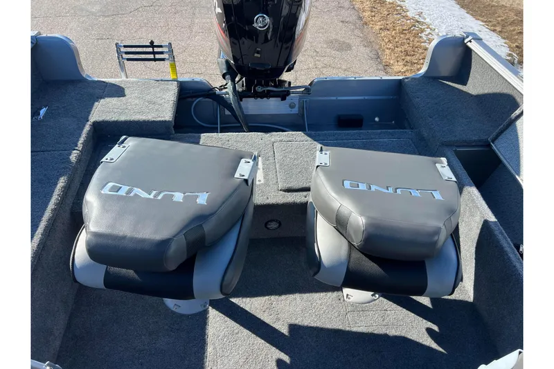Slide: The Image of Battery compartment of 2016 Lund 1675 Impact Sport boat with Interstate battery. - 45