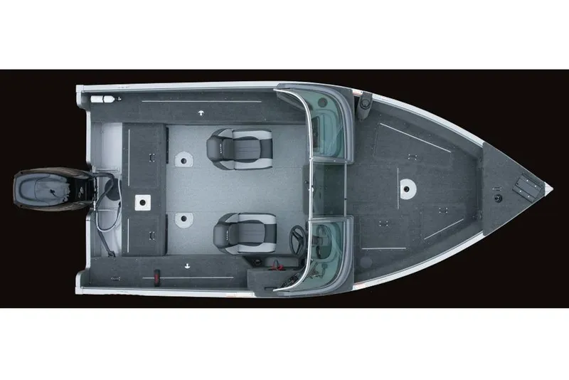 Slide: The Image of Trailer hitch of 2016 Lund 1675 Impact Sport boat on a road. - 52