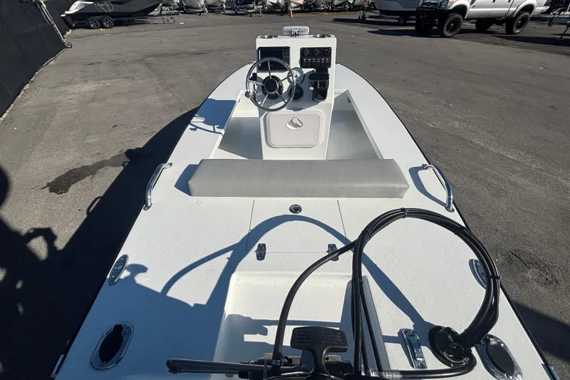 Slide: The Image of Custom FS 14 boat, 2025 model, featuring a sleek design and modern controls. - 9