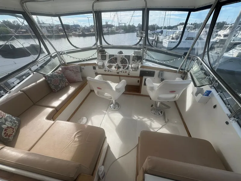 Slide: The Image of Interior of a 1987 President 41 Double Cabin yacht. - 21