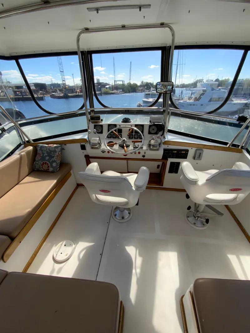 Slide: The Image of Interior of a 1987 President 41 Double Cabin yacht. - 23