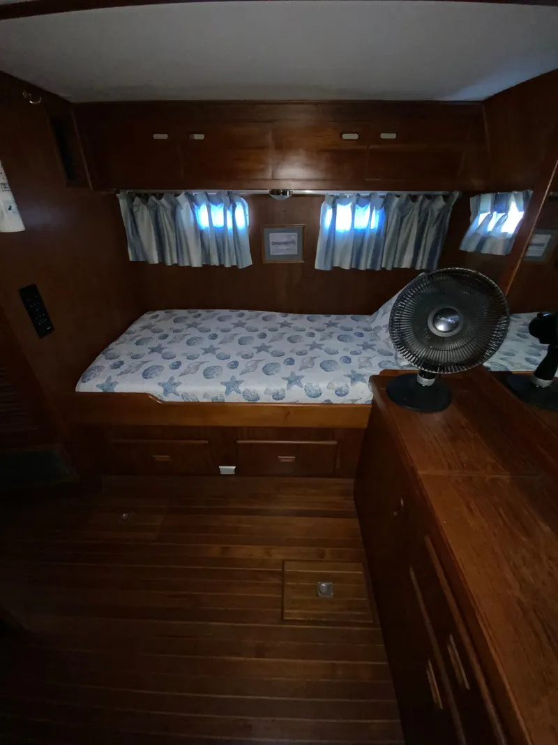 Slide: The Image of Interior of 1987 President 41 Double Cabin yacht. - 45