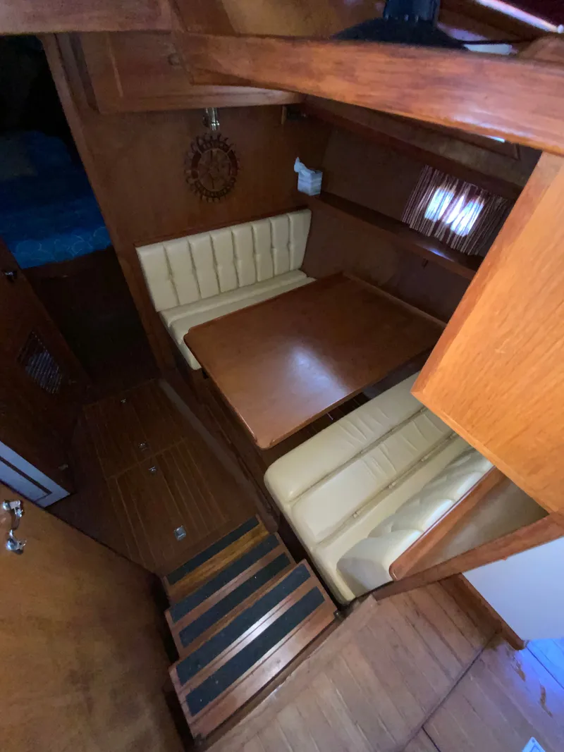 Slide: The Image of Interior of 1987 President 41 Double Cabin yacht. - 48