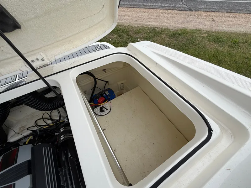 Slide: The Image of Engine compartment of a 2019 Bayliner V45 boat. - 37