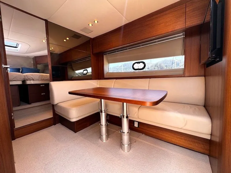 Slide: The Image of Interior of 2020 Princess V50 yacht with elegant seating area. - 27
