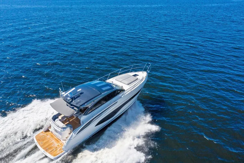 Slide: The Image of Luxury yacht Princess V50 from 2020 on open sea. - 8