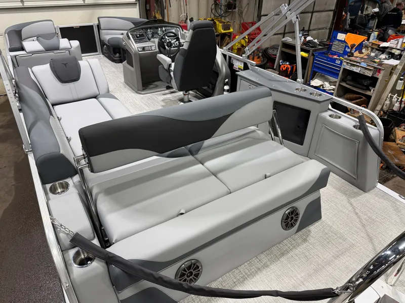 Slide: The Image of Tahoe LTZ CRB 2385 Cruise Rear Bench Pontoon 2026 - 21