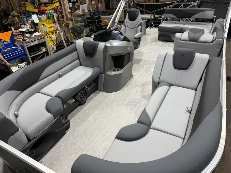 Slide: The Image of Tahoe LTZ CRB 2385 Cruise Rear Bench Pontoon 2026 - 30