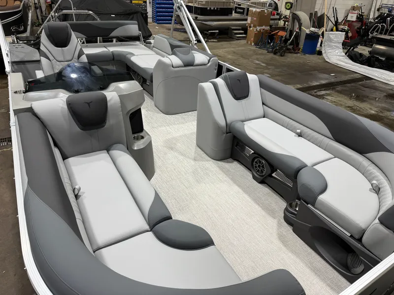 Slide: The Image of Tahoe LTZ CRB 2385 Cruise Rear Bench Pontoon 2026 - 31