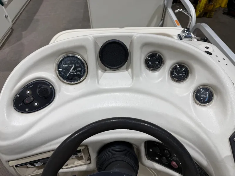 Slide: The Image of Manitou Legacy 240 & 2017 Mercury 4Stroke EFI $12,995 2001 - 14