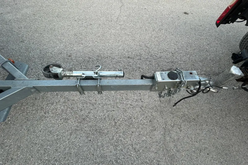 Slide: The Image of 2014 Bennington G22 boat propeller on pavement background. - 13