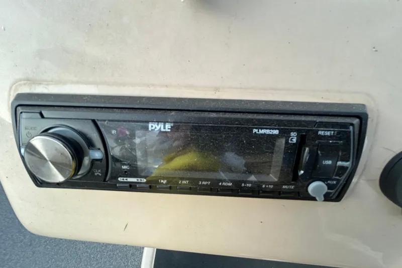 Slide: The Image of 2017 Sun Tracker Party Barge 24 DLX with Mercury 150 outboard engine. - 17