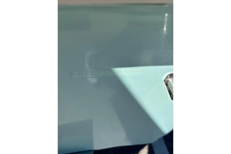 Slide: The Image of Close-up of 2025 Key West 239 FS boat hull identification number. - 23