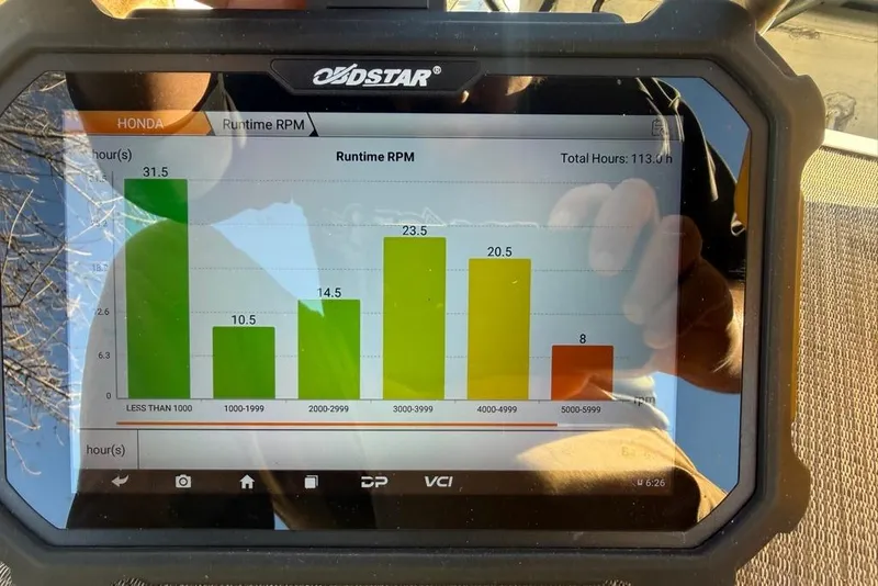 The Image of 2018 Misty Harbor 210 RF pontoon boat on trailer by a lake under clear blue sky. - 0