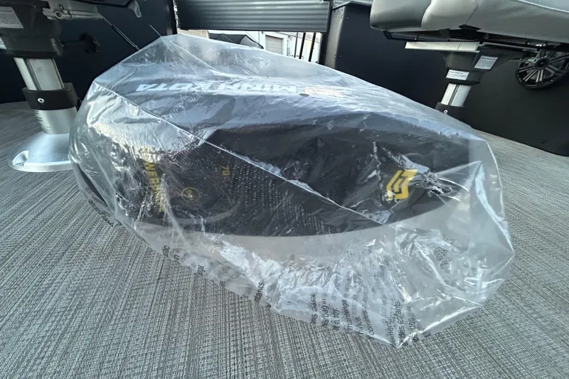 Slide: The Image of Honda outboard motor on 2018 Misty Harbor 210 RF boat at dock. - 10