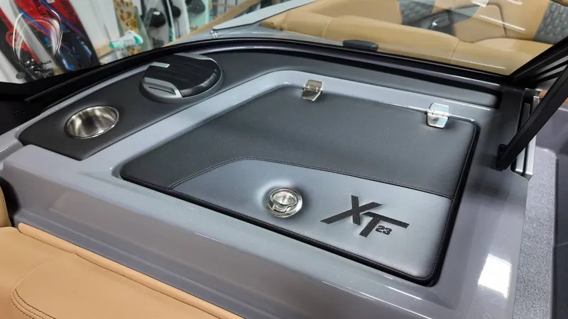 Slide: The Image of Interior of 2026 MasterCraft XT23 with sleek design. - 45