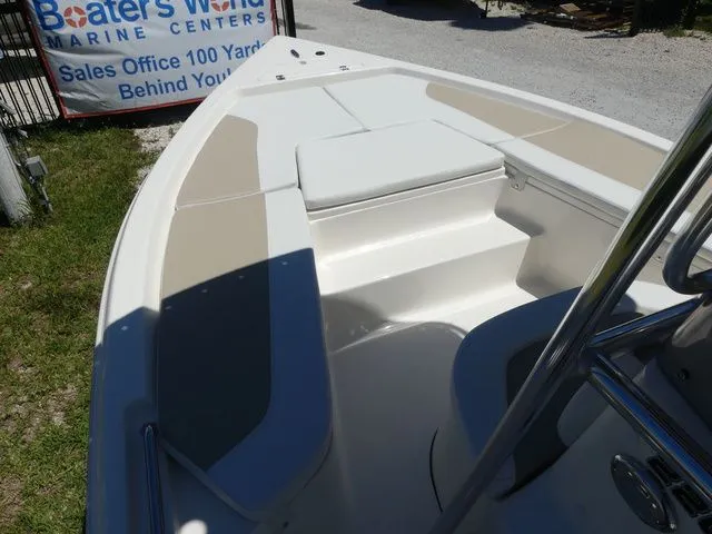 Slide: The Image of Bulls Bay 2200 XS 2026 boat, bow view, at Boater's World Marine Centers. - 12