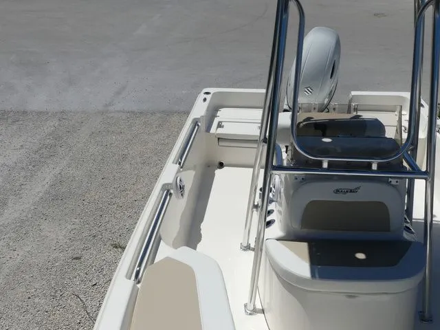 Slide: The Image of 2026 Bulls Bay 2200 XS boat, interior view with seat and console. - 14
