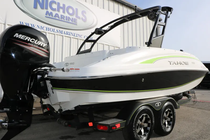Slide: The Image of 2017 Tahoe 1950 boat with Mercury engine at Nichols Marine dealership. - 9