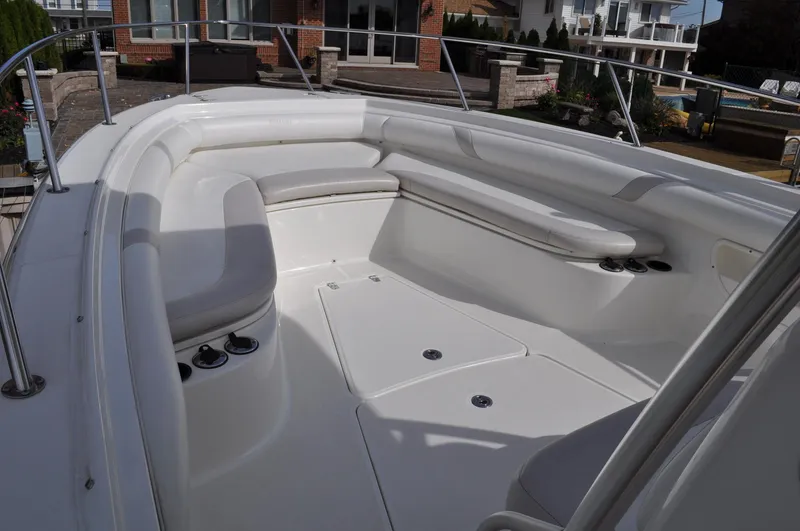 Slide: The Image of Interior view of a 2006 Boston Whaler 320 Outrage boat. - 15