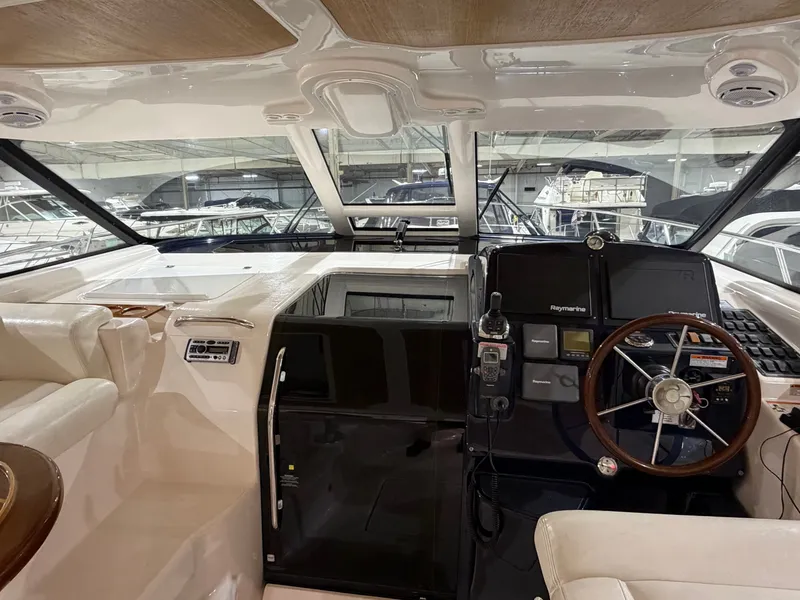 Slide: The Image of Interior view of 2008 Tiara Yachts 4300 Sovran helm. - 11