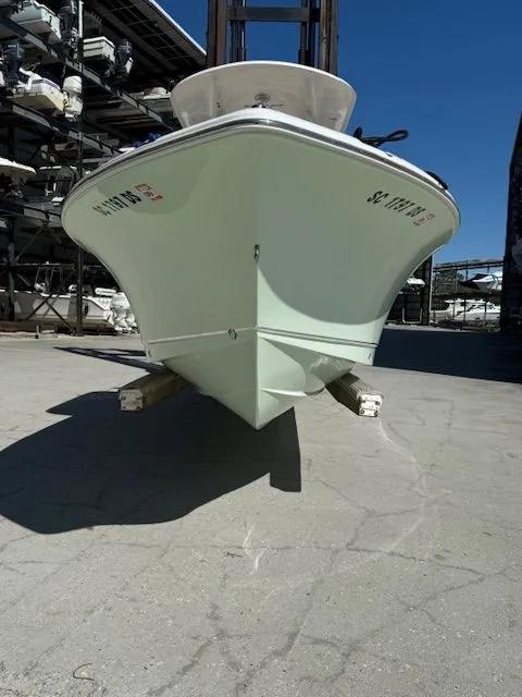 Slide: The Image of 2022 Sea Hunt 234 boat on a dry dock. - 3