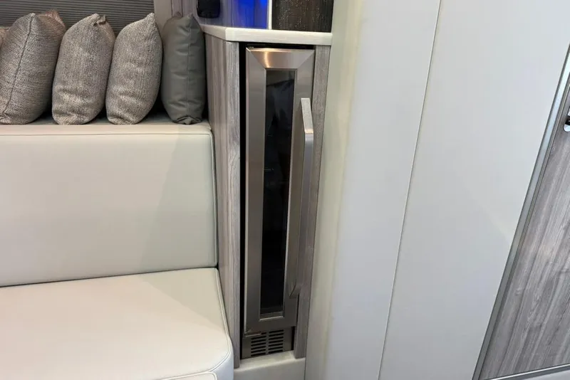 Slide: The Image of Luxurious cabin interior of 2022 Formula 500 Super Sport Crossover with bed and TV. - 63