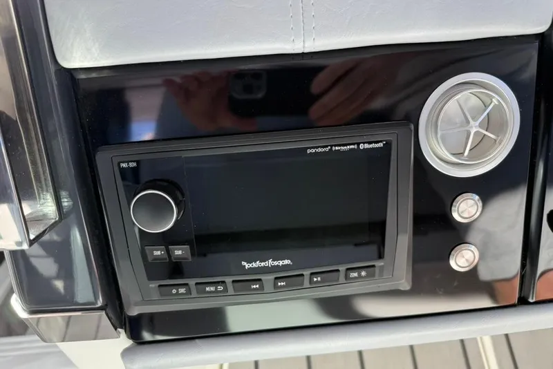 Slide: The Image of Dashboard of 2022 Formula 500 Super Sport Crossover displaying engine and navigation data. - 68