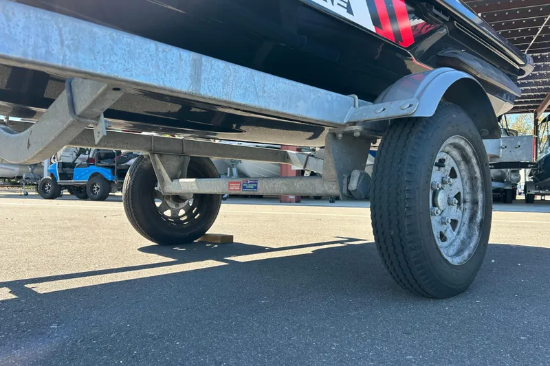 Slide: The Image of Trailer for 2012 Sea-Doo Wake 155, parked on asphalt, close-up view. - 10