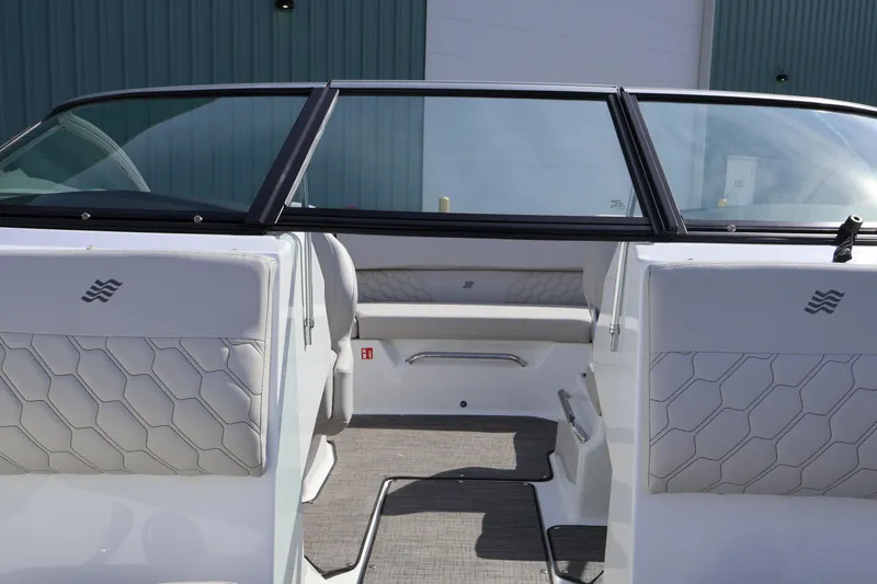 Slide: The Image of 2026 Four Winns H1 Freedom boat interior with stylish seating and modern design. - 22