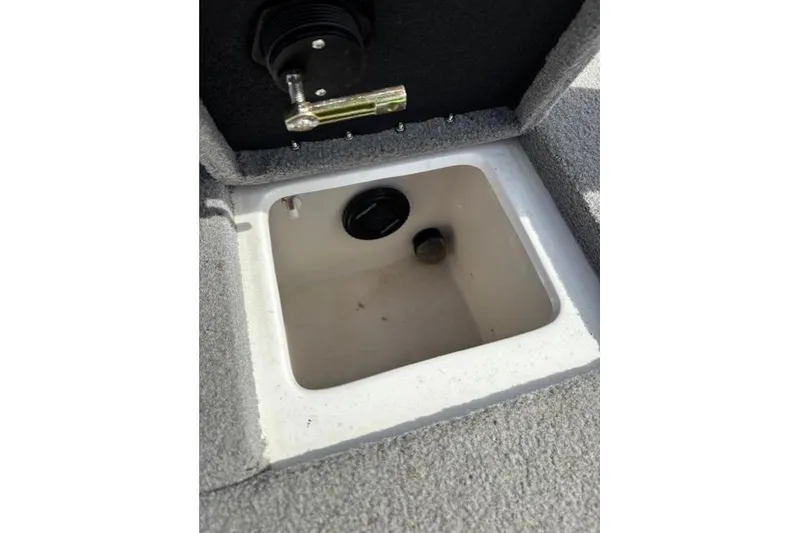 Slide: The Image of Storage compartment in 2022 Nitro Z19 Sport boat interior. - 13
