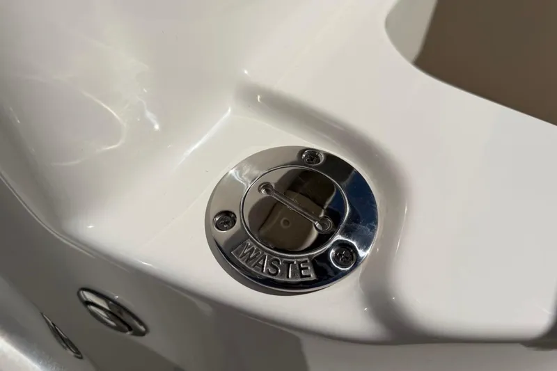 Slide: The Image of 2026 Key West 203 FS boat waste disposal port, chrome finish. - 41