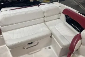 Slide: The Image of 2008 Regal 2000 Bowrider interior with white and red seating. - 10