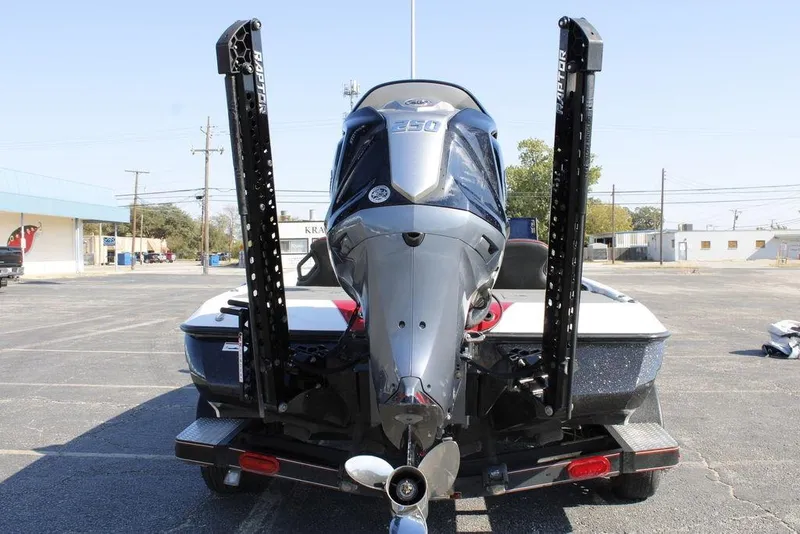 Slide: The Image of 2022 Skeeter ZXR21 boat with powerful outboard motor and dual Raptor anchors. - 8